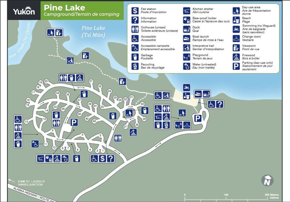 Pine Lake Campground RV Campground in Haines Junction, YT